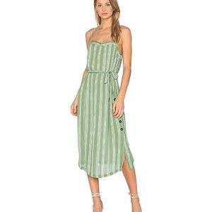 Minkpink midi dress button slit
